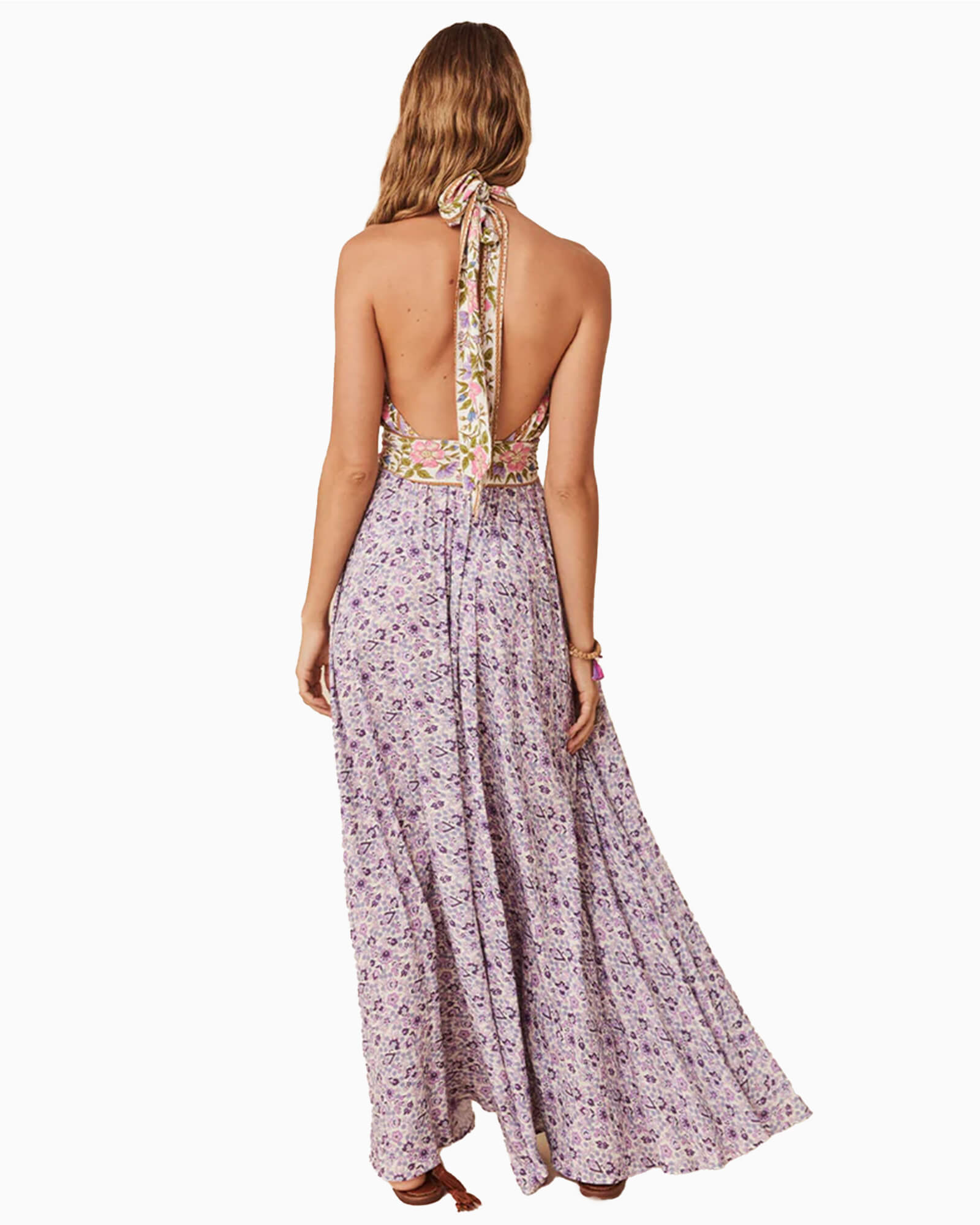 Sienna Halter Maxi Lilac