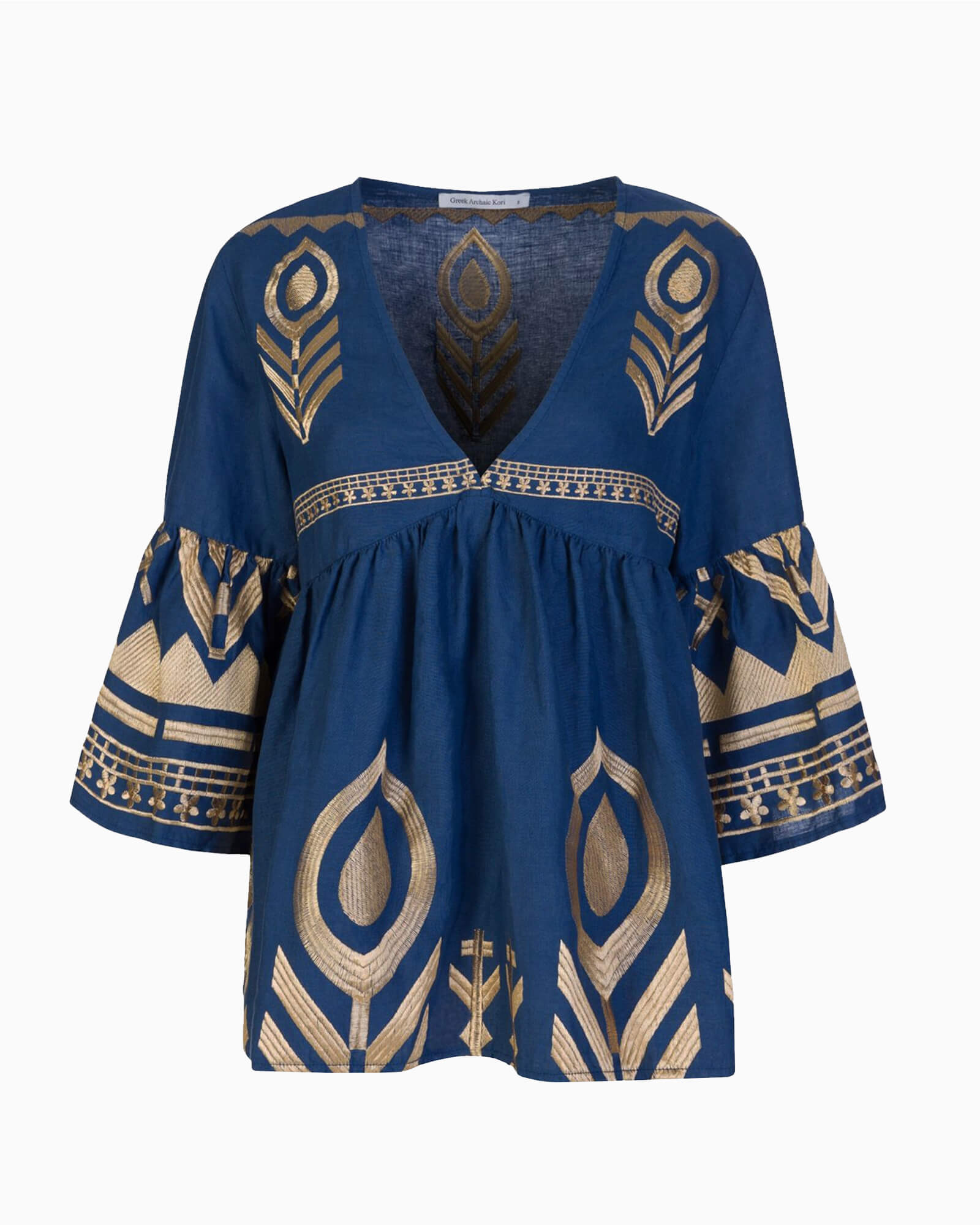 Bell Sleeve Feather Tunic