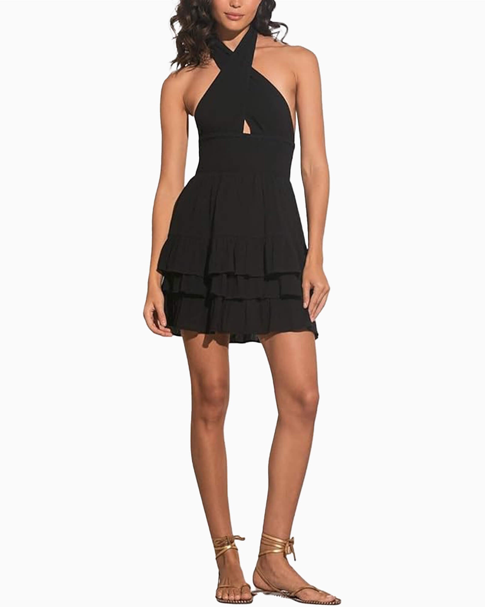 Halter Dress Black