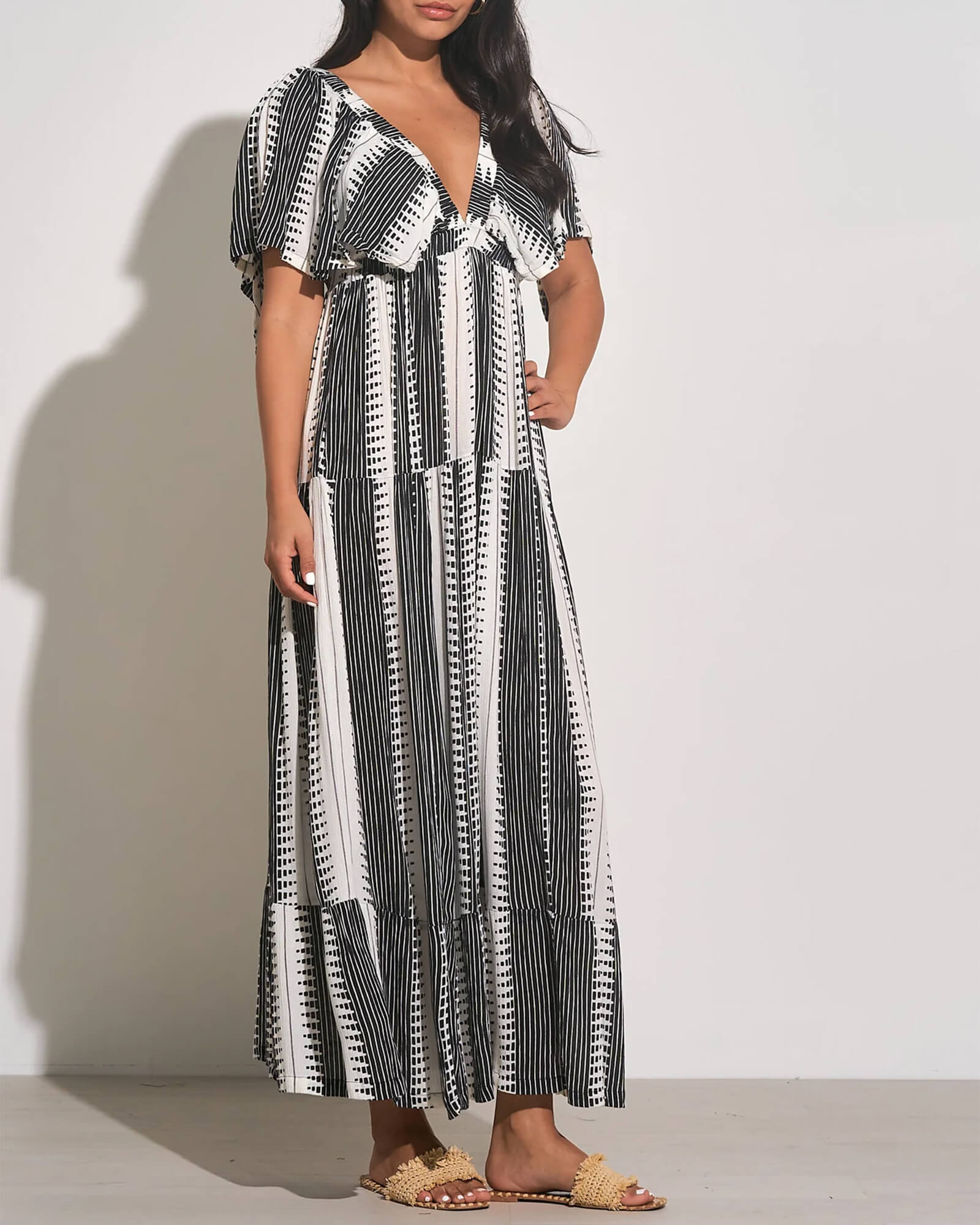 Black & White Maxi Dress