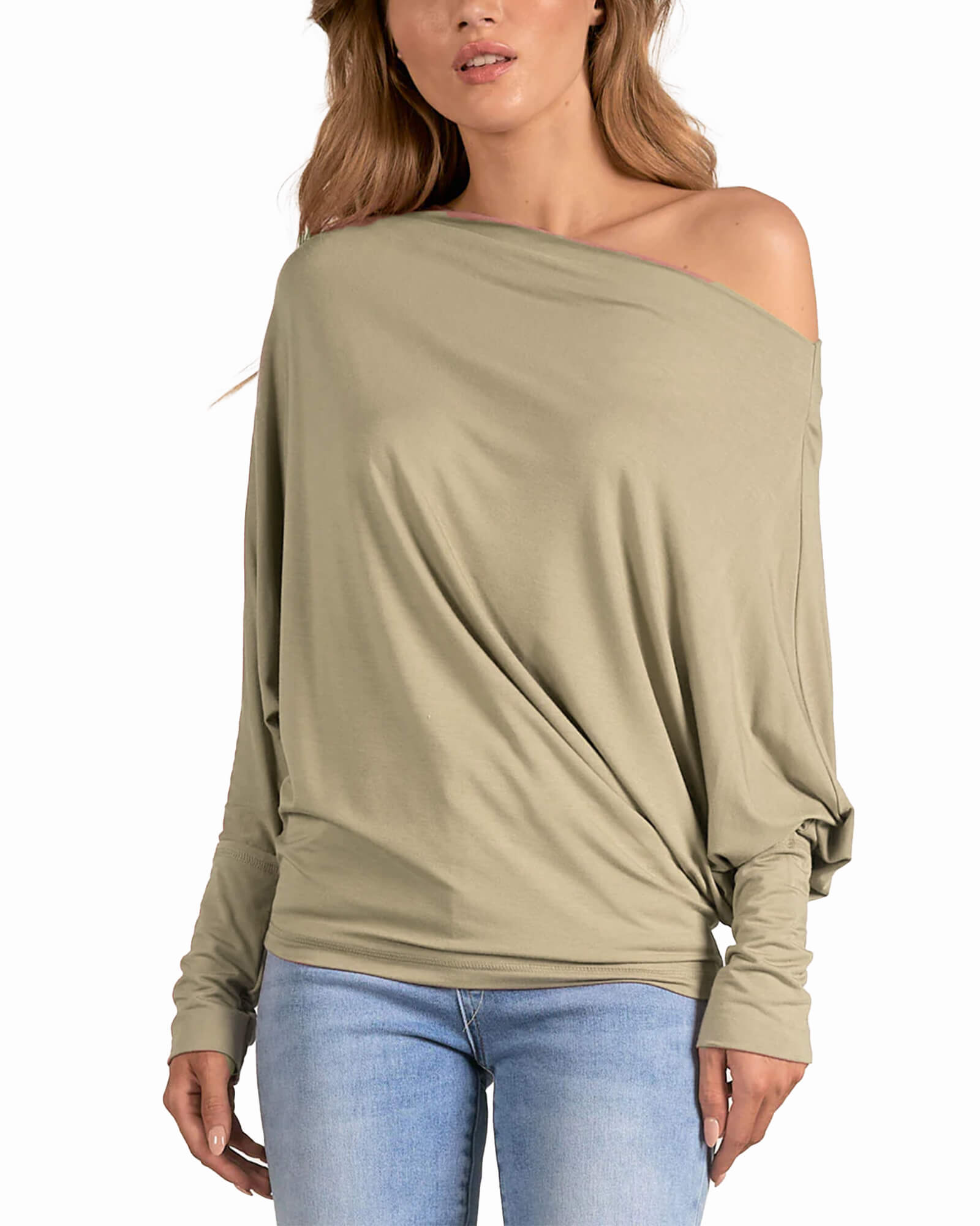 Dolman Top Sage OS