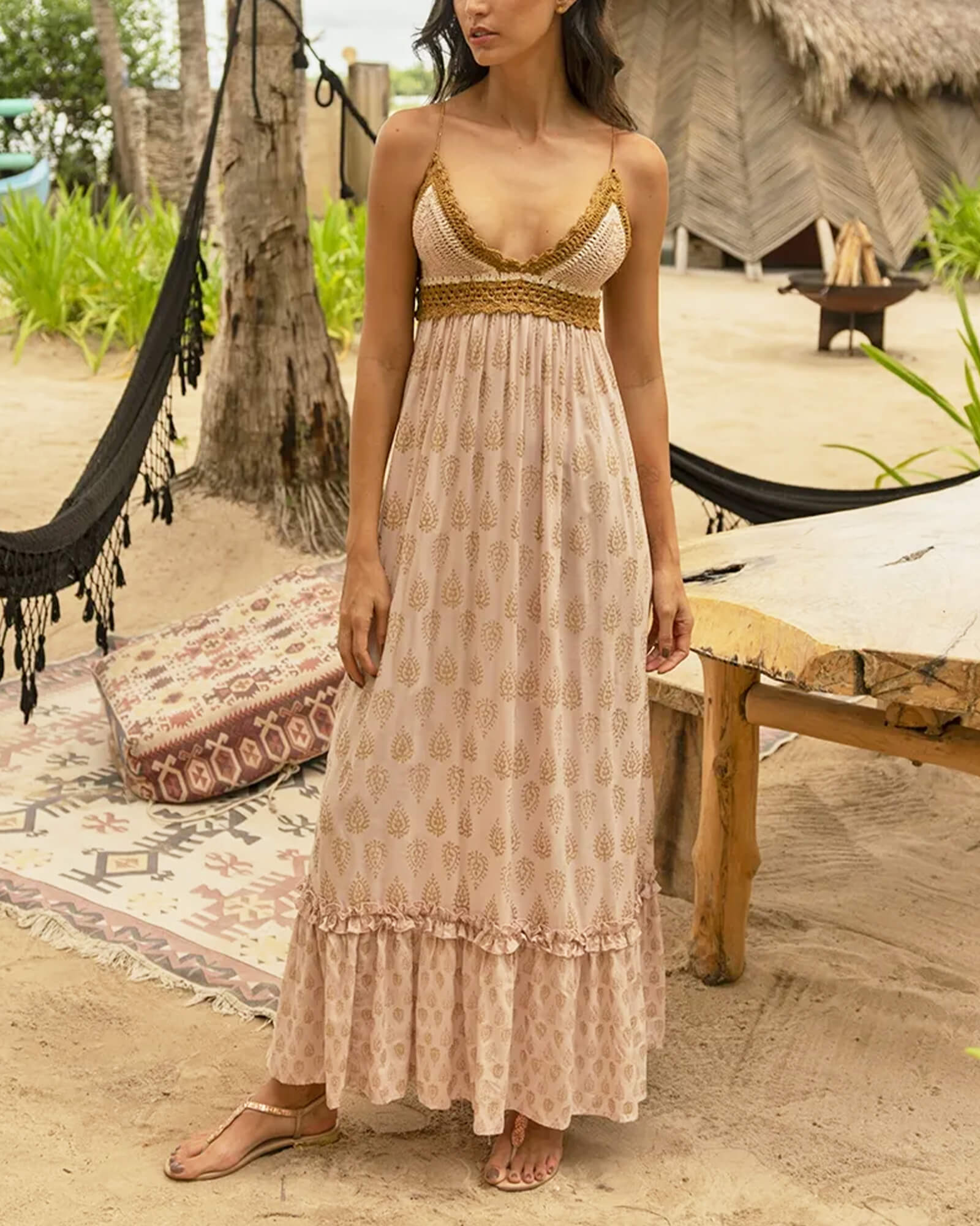 Pink Long Dress OS